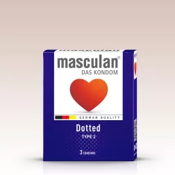 Masculan Dotted rücskös felületű óvszer (3 db)