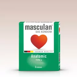 Masculan – Anatomic formázott óvszer (3 db)