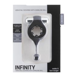   Infinity vibrációs péniszgyűrű, stimuláló fém golyóval.