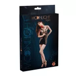 Moonlight – Model 19 áttetsző, neccbetétes miniruha