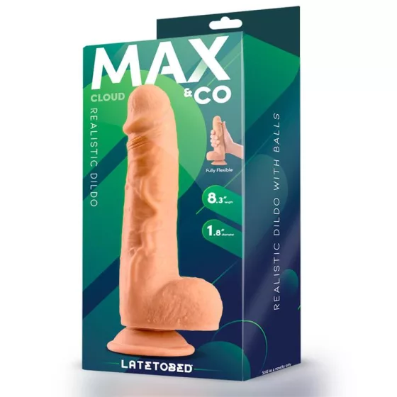 Max & Co – Cloud realisztikus, tapadótalpas dildó (21 cm)