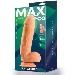 Max & Co Creig realisztikus, tapadótalpas dildó (22 cm).