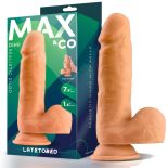 Max & Co Dimi realisztikus, tapadótalpas dildó (19,5 cm).