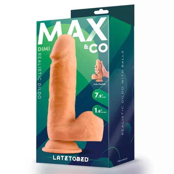 Max & Co – Dimi realisztikus, tapadótalpas dildó (19,5 cm)