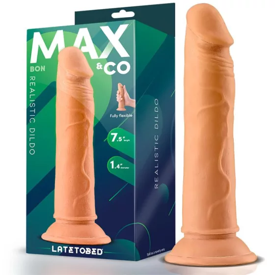 Max & Co – Bon realisztikus, tapadótalpas dildó (18,7 cm)