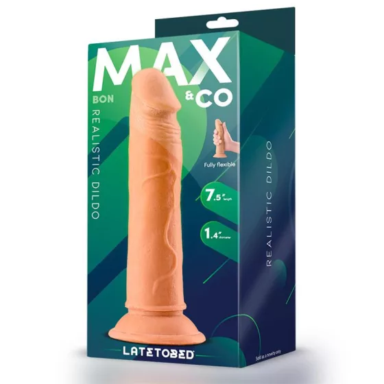 Max & Co – Bon realisztikus, tapadótalpas dildó (18,7 cm)