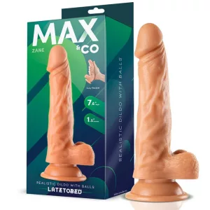 Max & Co – Zane realisztikus, tapadótalpas dildó (19,3 cm)