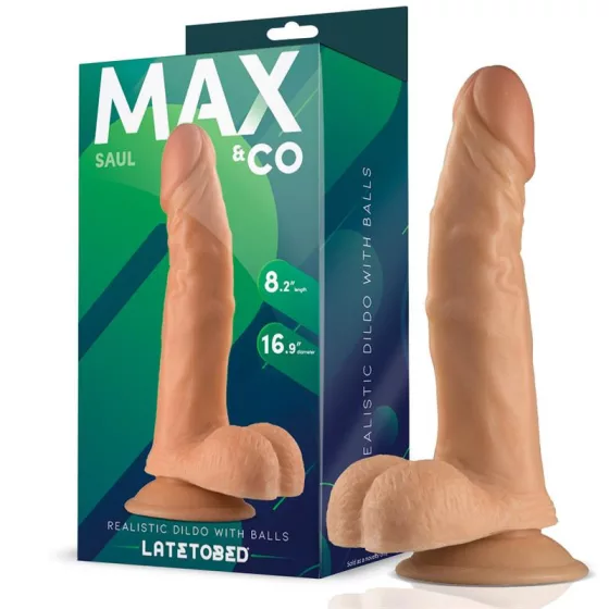 Max & Co – Saul realisztikus, tapadótalpas dildó (21 cm)