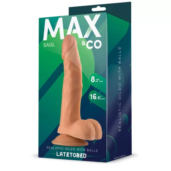 Max & Co – Saul realisztikus, tapadótalpas dildó (21 cm)