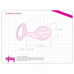 njoy – Pure Plug 2.0 acél anál dildó (extra nagy)