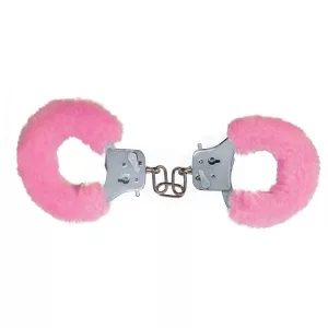 Dreamtoys – Fém csuklóbilincs rózsaszínű plüsshuzattal