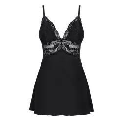 Obsessive 810-BAB-1 babydoll és tanga (fekete)