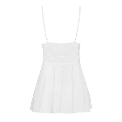 Obsessive 810-BAB-2 babydoll és tanga (fehér)