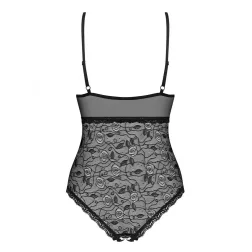 Obsessive 818-TED-1 alul niyott teddy (fekete)