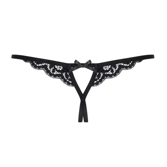 Obsessive 831-THC-1 nyitott tanga (fekete)