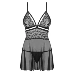Obsessive 838-BAB-1 babydoll és alsó (fekete)