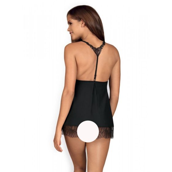 Obsessive Chiccanta babydoll és alsó (fekete)