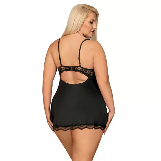 Obsessive Luvae babydoll és alsó (fekete)