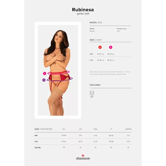 Obsessive Rubinesa harisnyatartó.