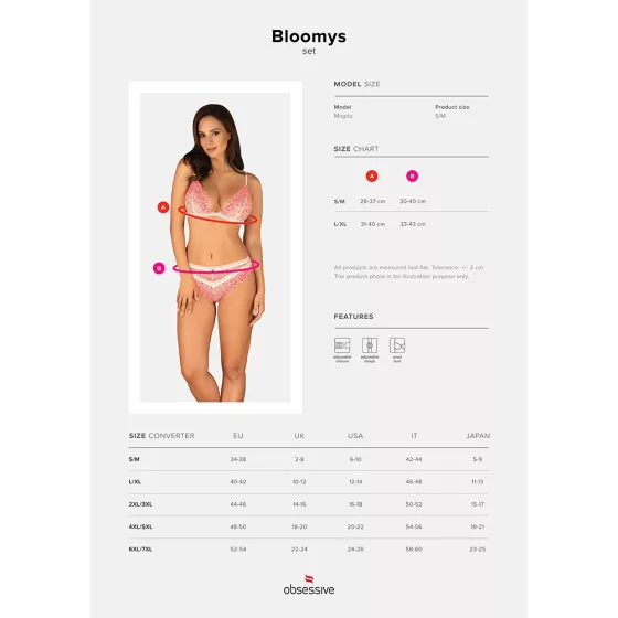 Obsessive Bloomys kétrészes szett.