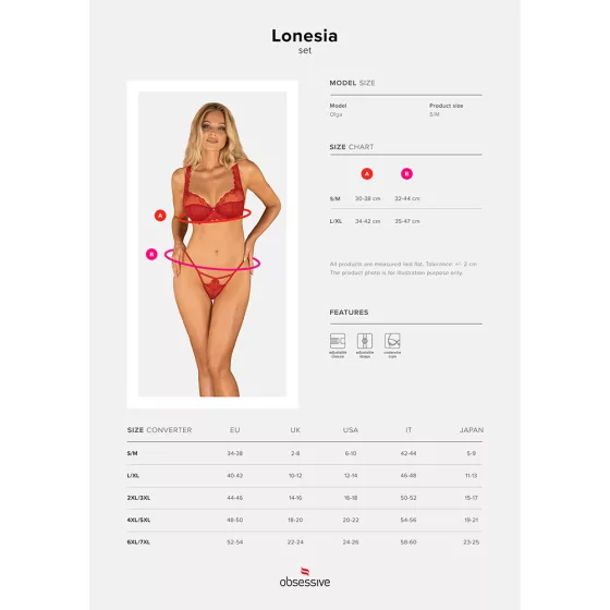 Obsessive Lonesia kétrészes szett.