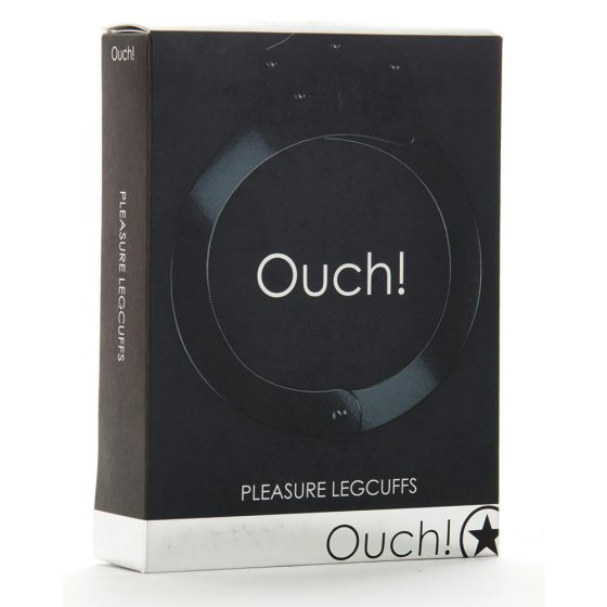 Ouch! Pleasure Legcuffs fém bokabilincs (fekete)