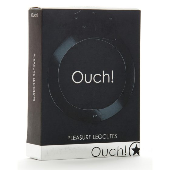 Ouch! Pleasure Legcuffs fém bokabilincs (fekete)