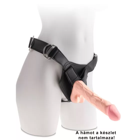 King Cock – Plus Triple Density 12" tapadótalpas dildó herékkel (30 cm)