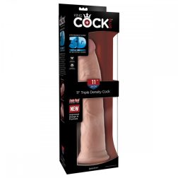   King Cock Plus Triple Density 11" tapadótalpas dildó (28 cm)