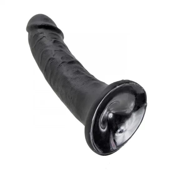 King Cock 6" dildó (15 cm - fekete)