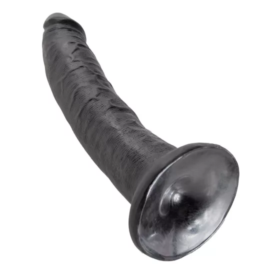 King Cock – 7" dildó (18 cm, fekete)