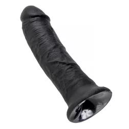 King Cock – 8" dildó (20 cm, fekete)
