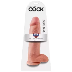 King Cock – 12" dildó herékkel (30 cm)