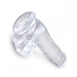 King Cock Clear 6" dildó herékkel (15 cm)