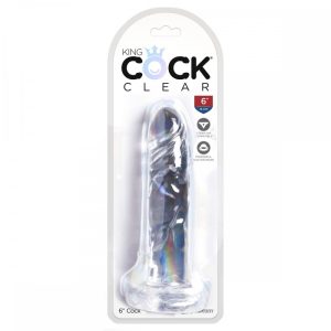 King Cock Clear 6" dildó (15 cm)