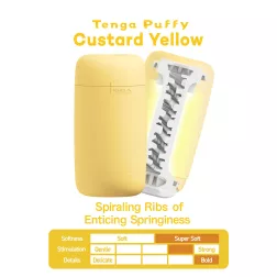 Tenga – Puffy maszturbátor (sárga)
