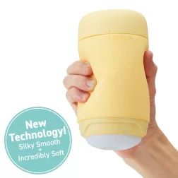 Tenga – Puffy maszturbátor (sárga)