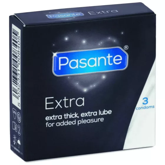Pasante Extra 3 db megerősített falvastagságú óvszer