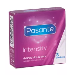   Pasante – Intensity redőzött és rücskös felületű óvszer (3 db)