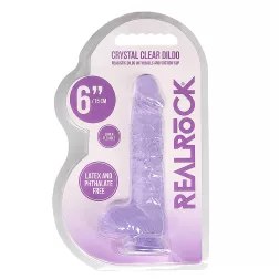   RealRock – realisztikus tapadótalpas dildó herékkel (15 cm)
