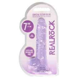   RealRock realisztikus, tapadótalpas dildó, herékkel (17 cm)