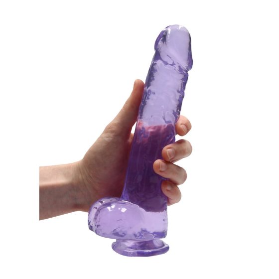 RealRock realisztikus, tapadótalpas dildó, herékkel (22 cm)