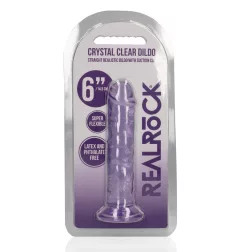   RealRock – egyenes vonalvezetésű realisztikus, tapadótalpas dildó (14,5 cm)