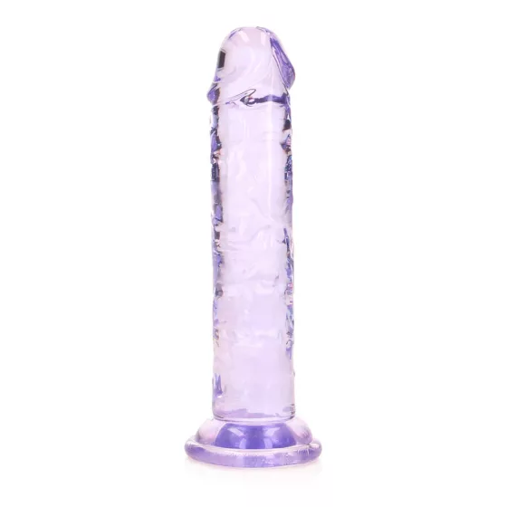 RealRock – egyenes vonalvezetésű realisztikus, tapadótalpas dildó (14,5 cm)
