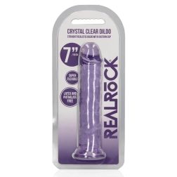   RealRock egyenes vonalvezetésű, realisztikus, tapadótalpas dildó (18 cm)