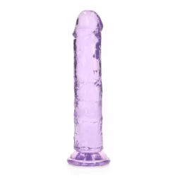   RealRock – egyenes vonalvezetésű realisztikus, tapadótalpas dildó (18 cm)