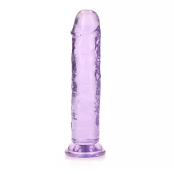   RealRock – egyenes vonalvezetésű realisztikus, tapadótalpas dildó (18 cm)