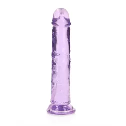   RealRock – egyenes vonalvezetésű realisztikus, tapadótalpas dildó (18 cm)