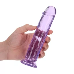   RealRock – egyenes vonalvezetésű realisztikus, tapadótalpas dildó (18 cm)