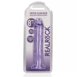  RealRock – egyenes vonalvezetésű realisztikus, tapadótalpas dildó (20 cm)